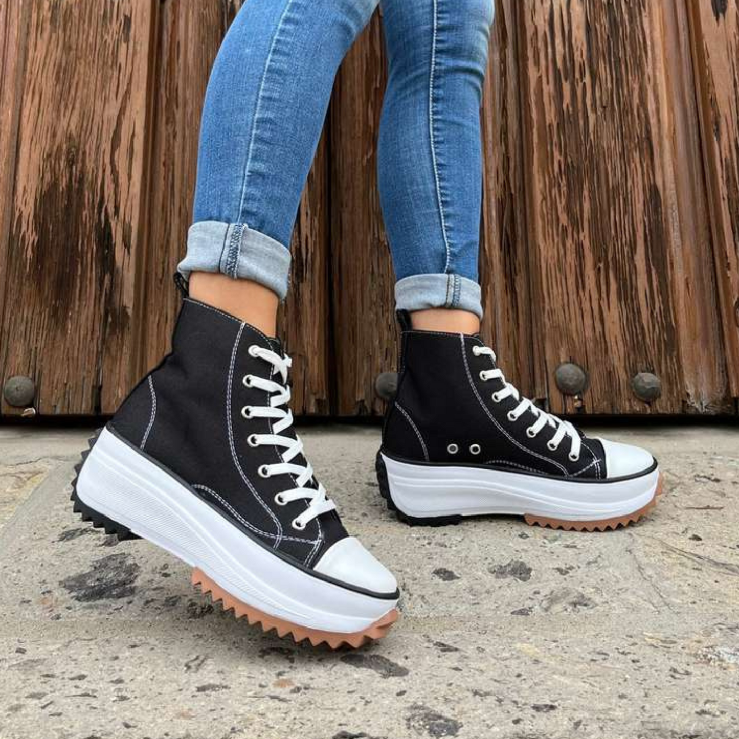 Tenis Básicos Tipo Botín para Dama 👟 ✨ Modelo D1098