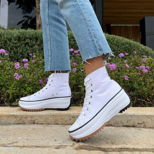 Tenis Básicos Tipo Botín para Dama 👟 ✨ Modelo D1098